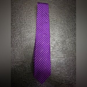CNC Costume National Purple Striped Tie